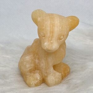 Nala Orange Calcite Lion Cub Crystal Carving 🦁✨